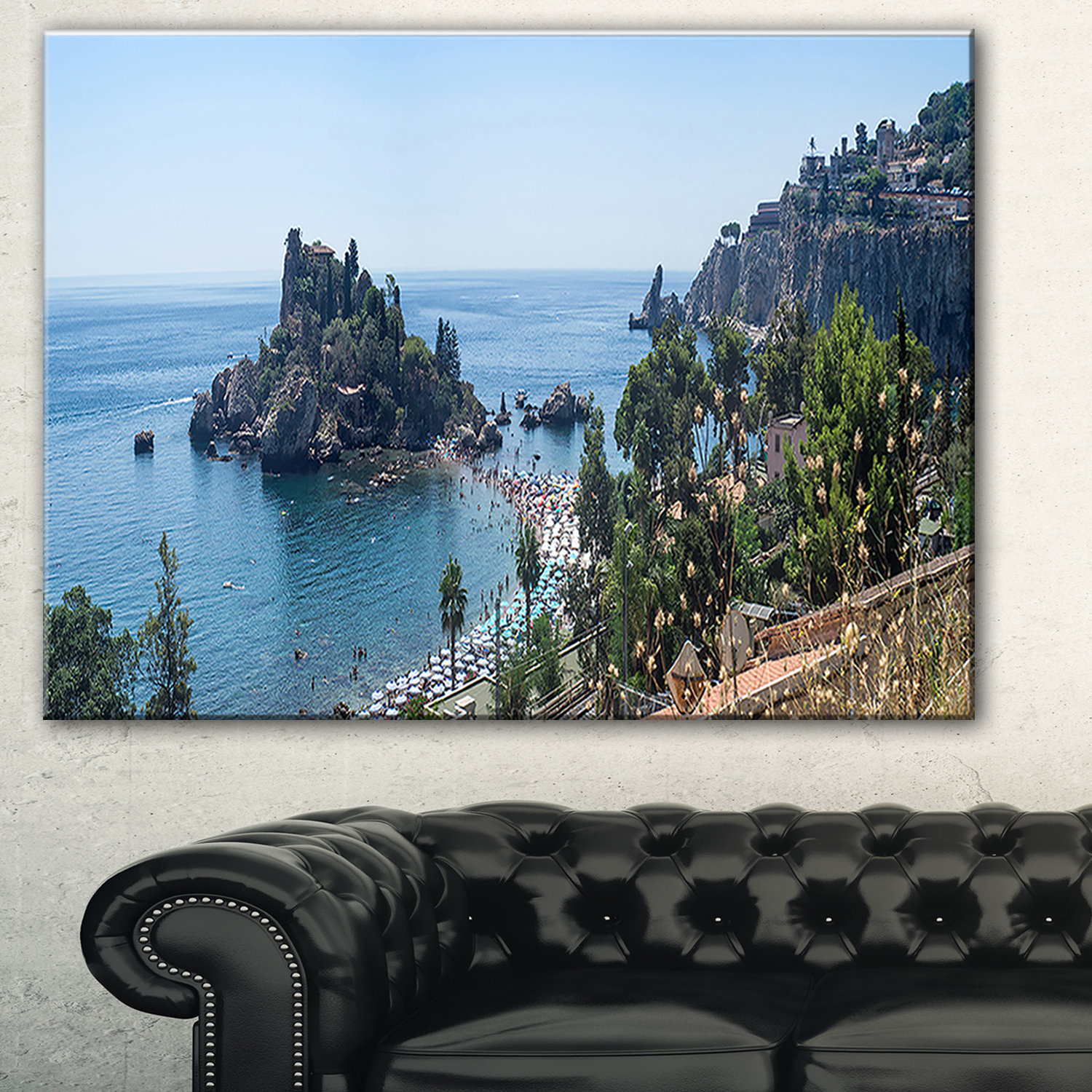 Behind the Scenes of Creating Authentic Taormina Island Canvas Art