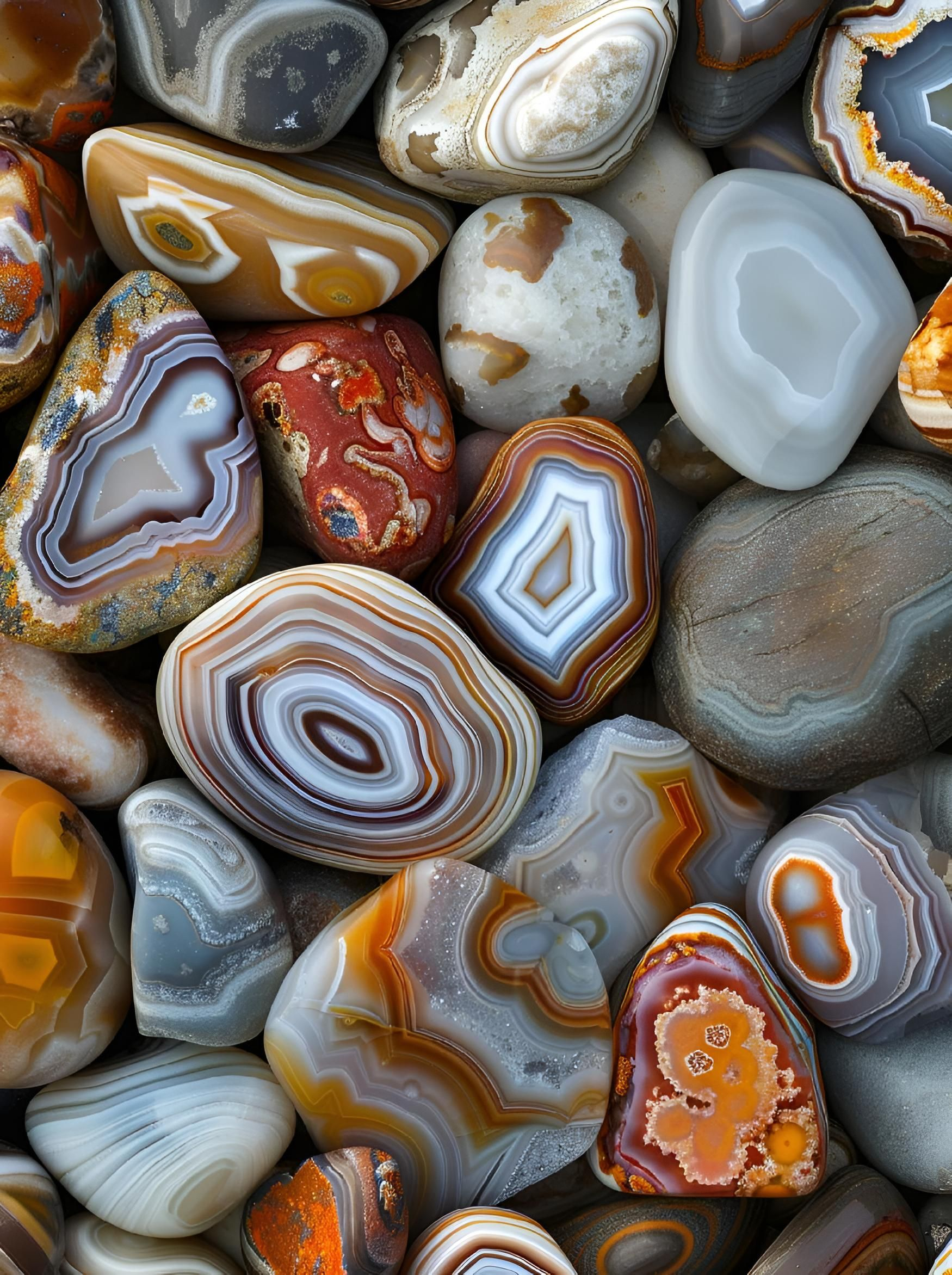 Discovering the Unique Qualities of Assorted Teal Agate Pieces