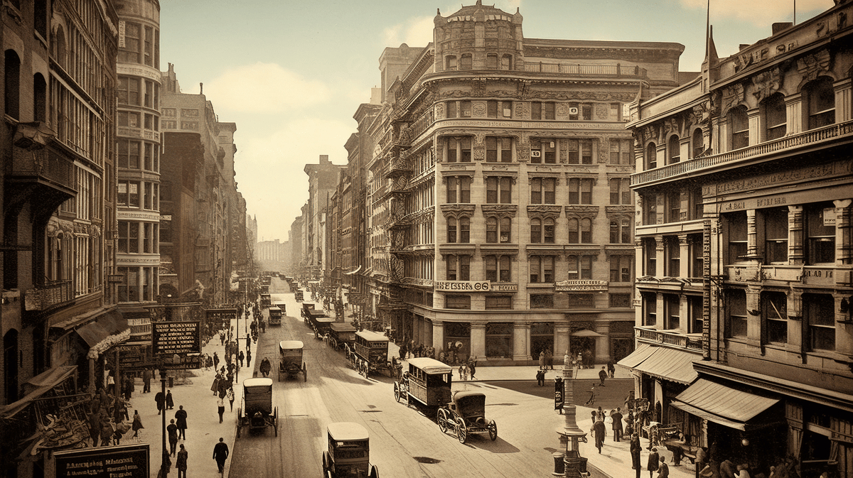 Vintage New York Street Wallpaper throughout Vintage New York Textured Photograph