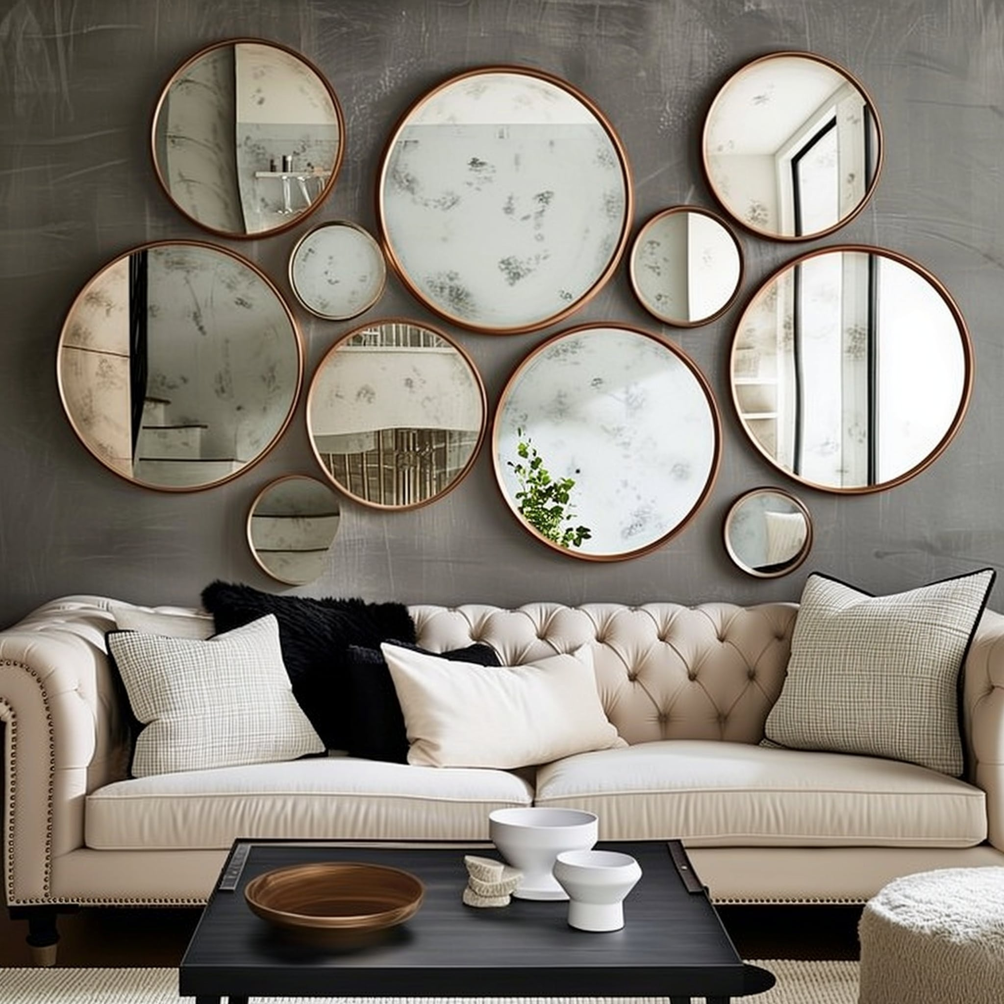 Exploring How Mirrored Wall Art Transforms Space Through Circular Motifs