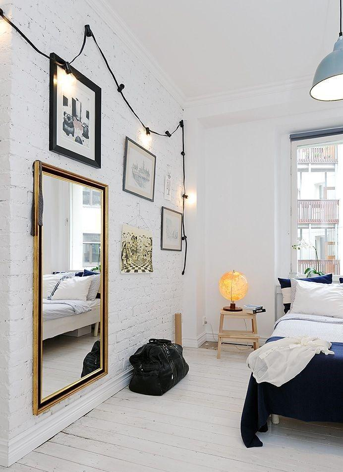 25 White Brick Walls And Ways To Use Them - Digsdigs in Life Is Better Farm Fresh White Brick Look 2-Piece Wall Plaque Art Set