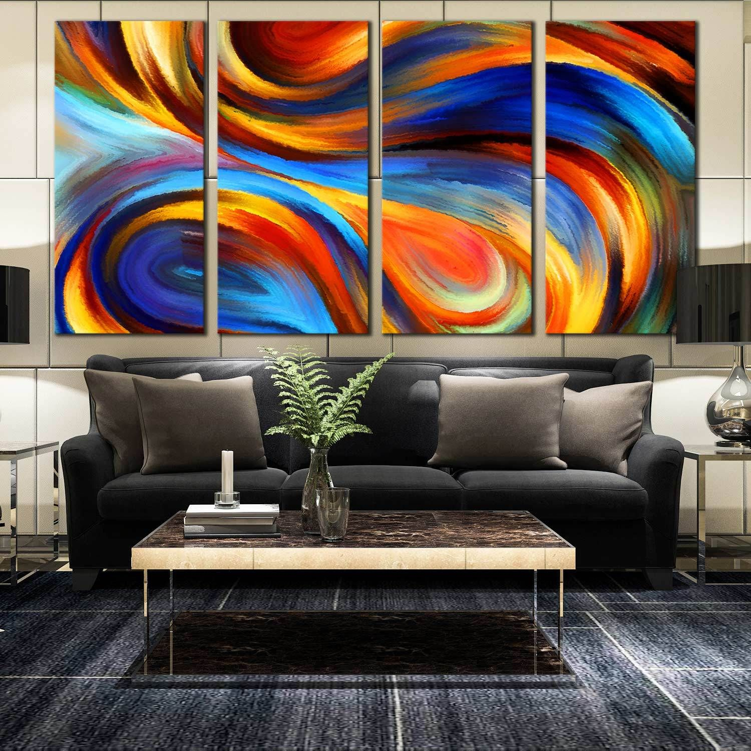 Creating Visual Balance with Multi-Panel Sky Art in Contemporary Homes