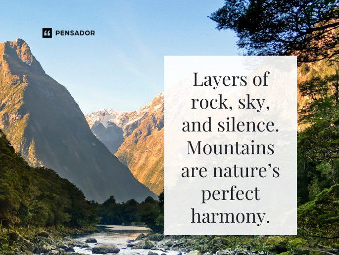 55 Epic Mountain Captions For Instagram That Capture Adventure - Pensador intended for "Colorful Autumn Sky And Mountains" Landscape Photo Wall Art, 4 Panels