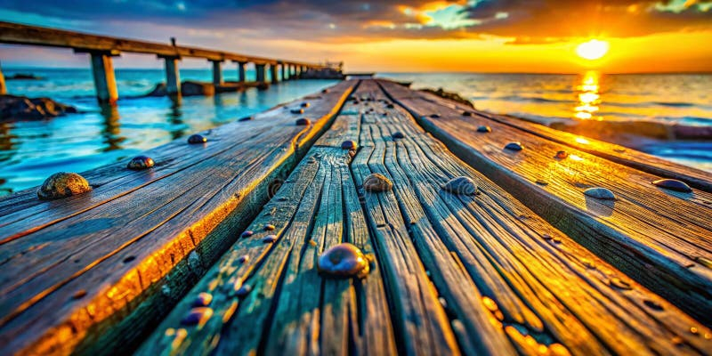 How Coastal Art Reflects the Beauty of Weathered Wooden Piers