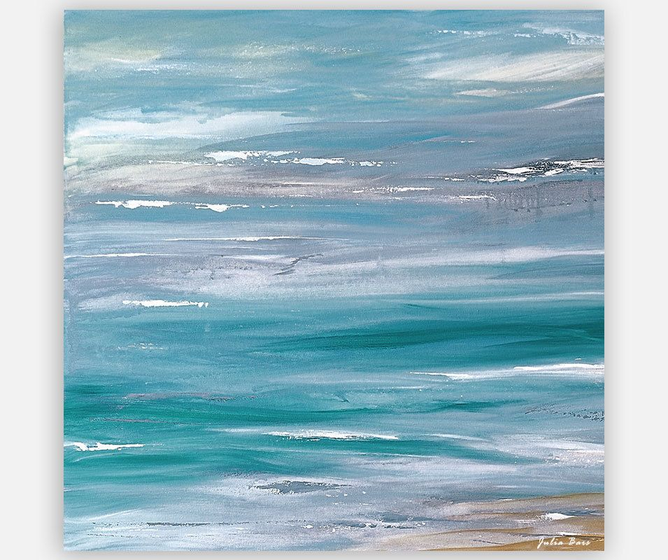 How Color Temperature Affects Mood in Coastal Art Prints Like White and Blue Waves