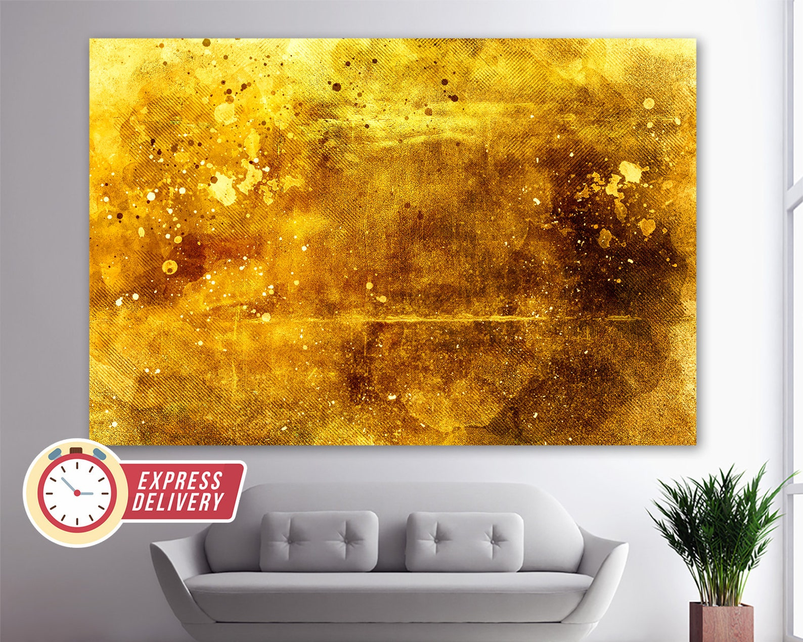 Understanding the Artistic Appeal of Abstract Circular Gold Canvas Prints