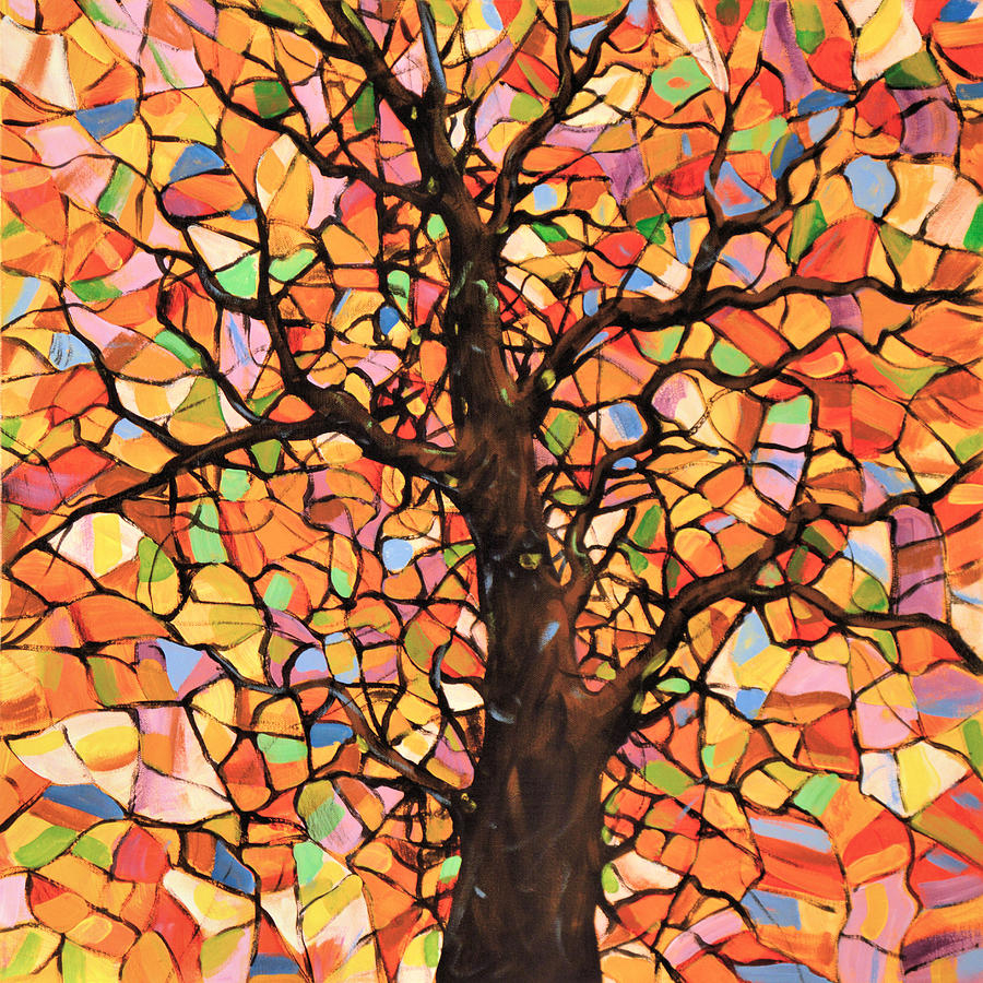 Abstract Digital Art Canvas Prints Using Storage Tree Structures