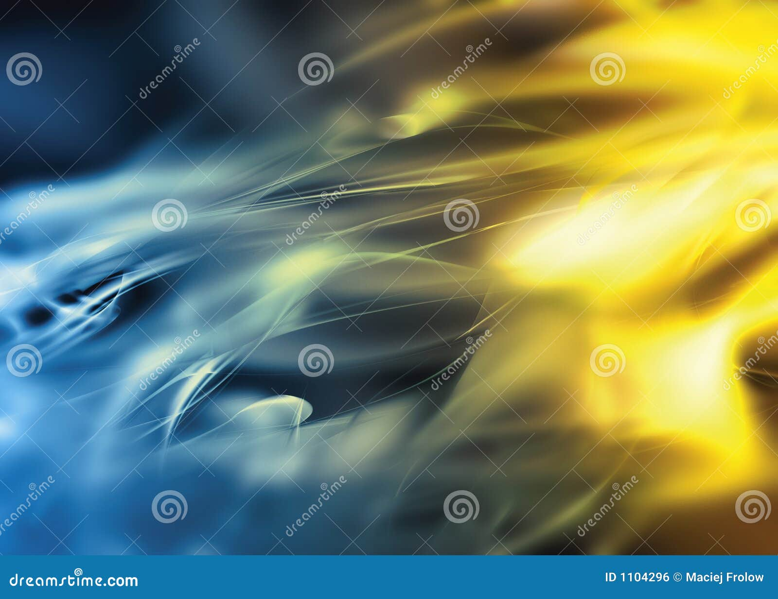 Abstract Yellow And Blue Waves Stock Illustration - Illustration Of ... with regard to "Blue Waves Dancing At Yellow Sunset" Beach Canvas Wall Art, 4 Panels