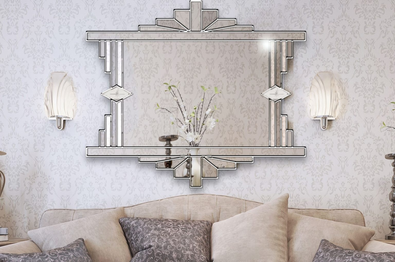Understanding the Appeal of Distressed Silver Art Deco Wall Mirrors