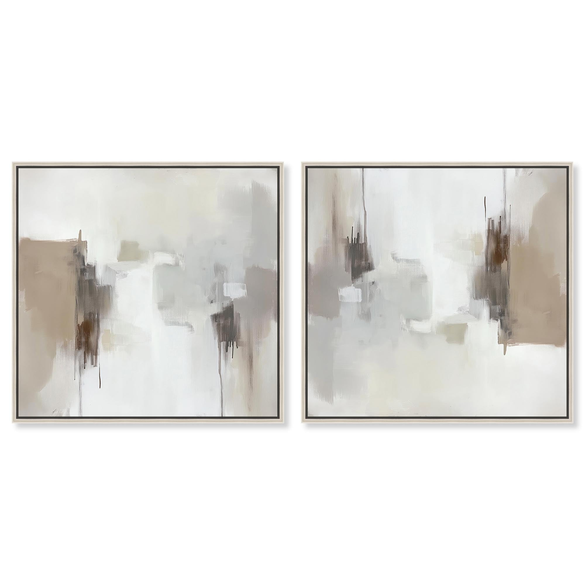 Art Remedy Faded Boho Art Canvas, 24" X 24", Silver Frame, Desolate ... intended for "Washed Out Flowers" Oil Painting On Wrapped Canvas, Wall Artwork; Modern Art