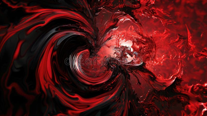 Creating Meaning Through Color and Movement in Red Swirling Clouds Canvas Art