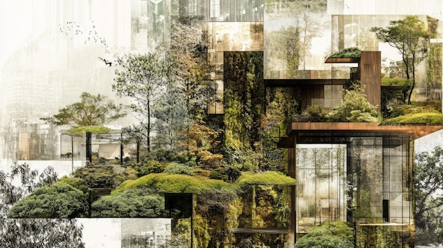 Exploring the Artistic Fusion of Urban Architecture and Natural Landscapes