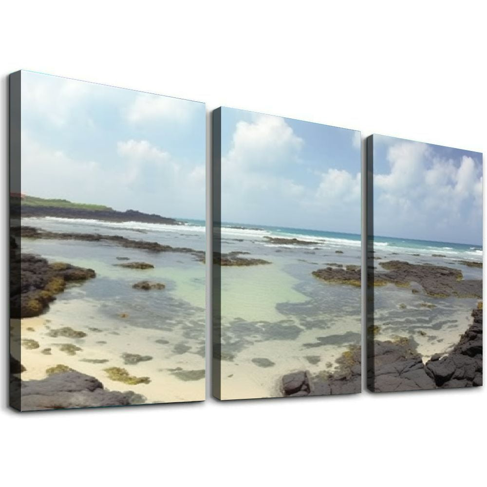 How 4 Panel Wall Art Captures the Essence of Woljeongri Beach