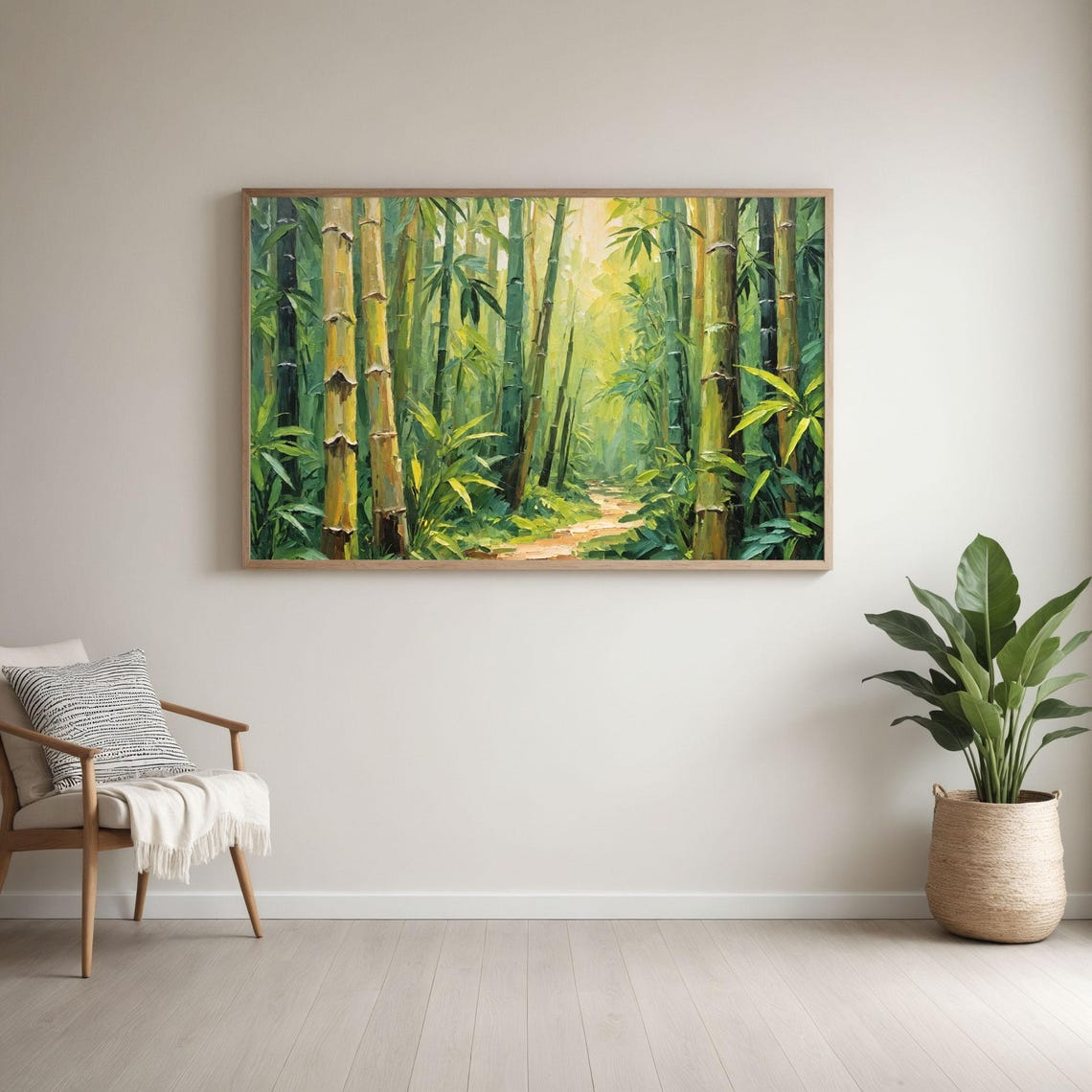 Exploring the Symbolism Behind Bamboo Forest Wall Art