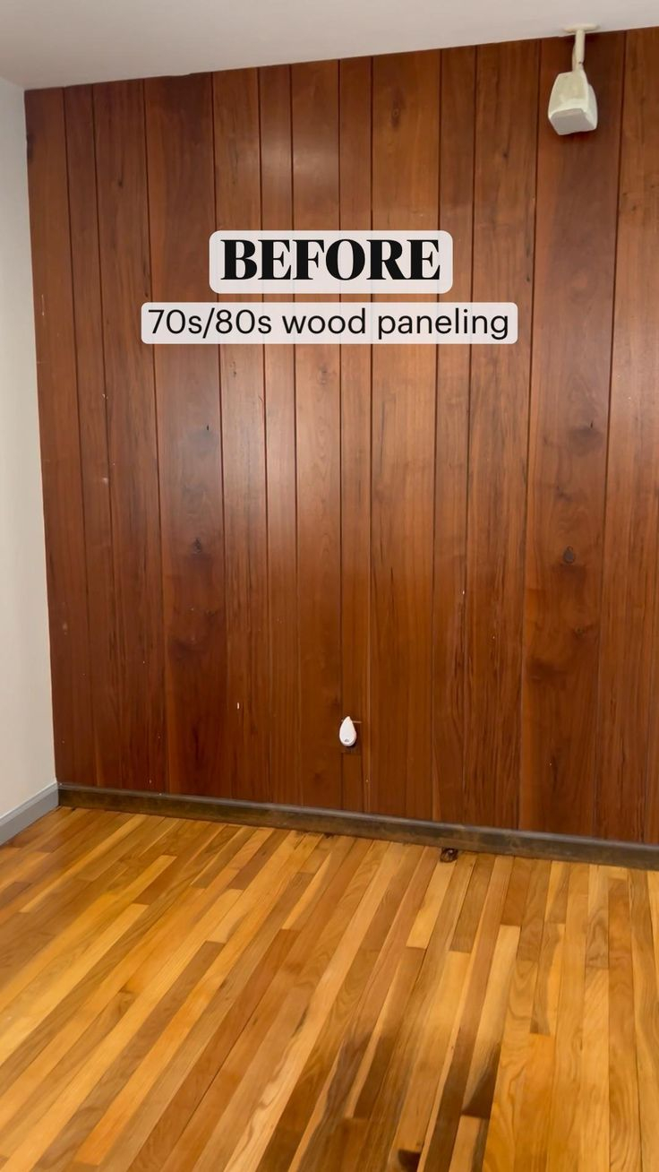 Before + After: Transforming 70S/80S Wood Paneling Into A Stunning ... within Transforming Spaces with Rustic Wood Panel Wall Art Collections