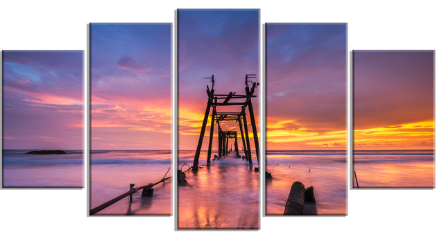 Understanding the Emotional Impact of Broken Wooden Bridge Art at Sunset