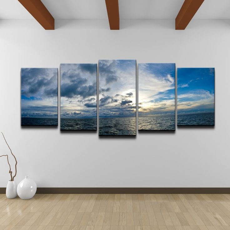 Chris Doherty 'Sunset' 5-Piece Canvas Art Set | Overstock.com Shopping ... intended for Exploring the Creative Process of Chris Doherty's Canvas Wall Art Series
