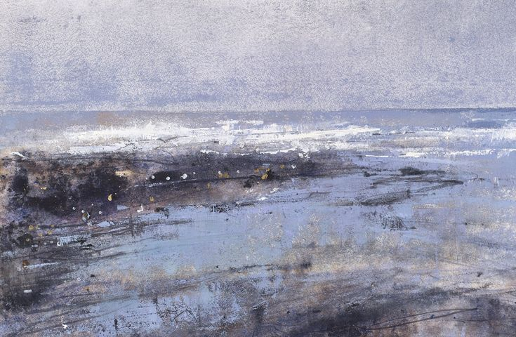 Contemporary Landscape Painting 'Sea Page' pertaining to "Ploumanach Rocks And Beach Morning" Landscape Wall Art Print, 4 Panels