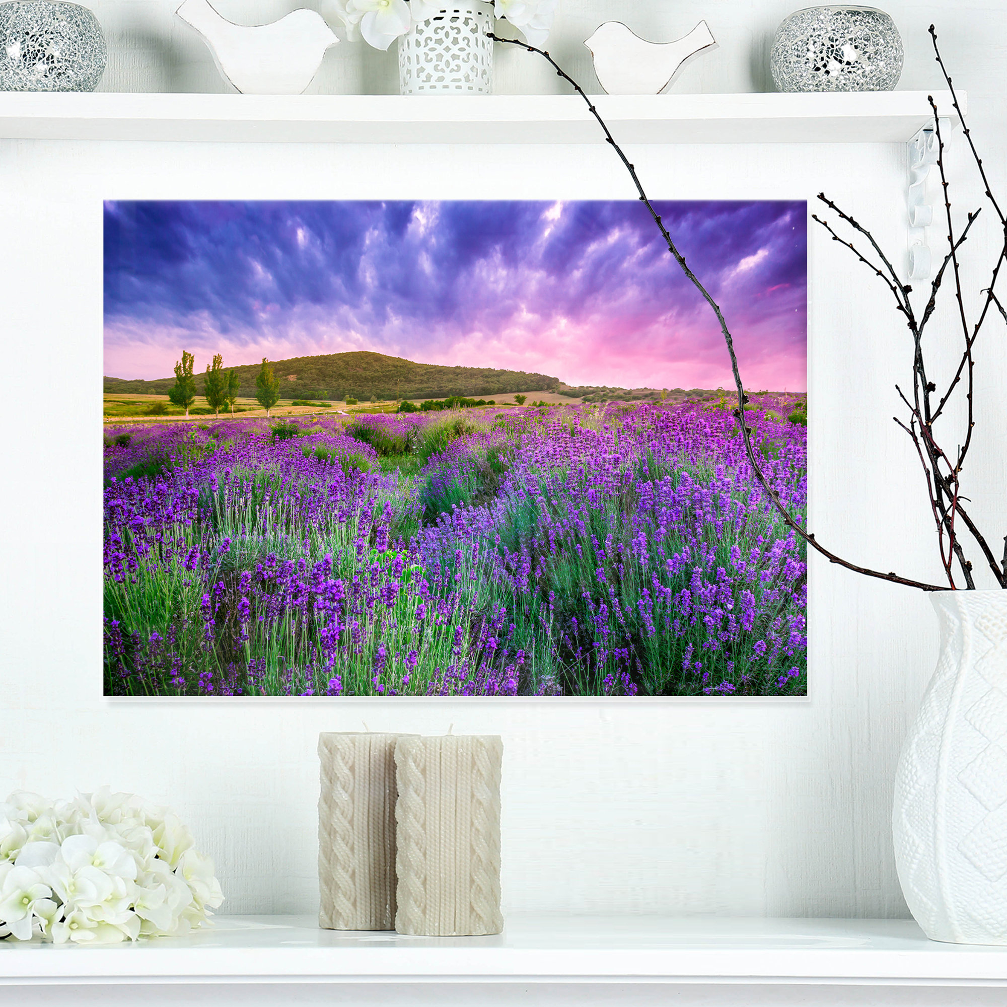 Exploring the serene beauty of Tihany’s lavender fields through modern landscape art