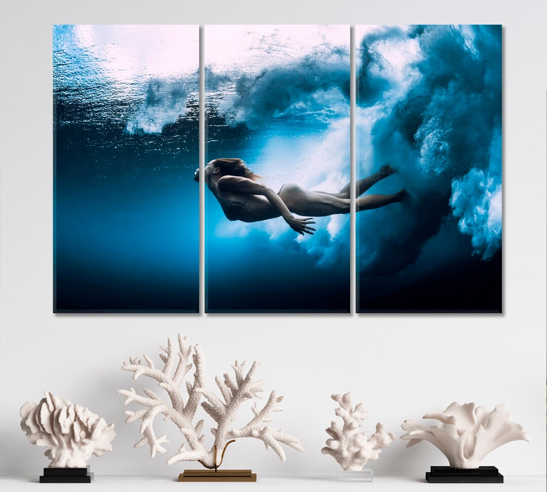 How Underwater Bleus Transforms Modern Canvas Wall Art with Oceanic Themes