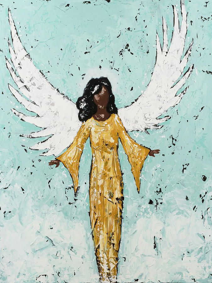 The Intersection of Nature and Technology in Earthly Angel II Wall Art