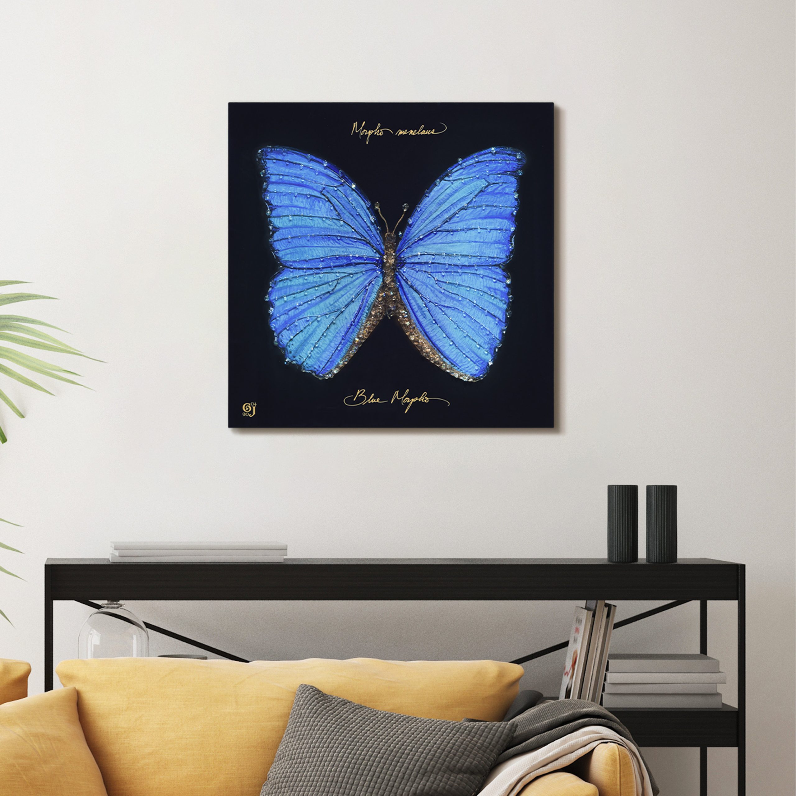 How Monarch Set Crystallus Epoxy Coating Enhances Butterfly Canvas Wall Art Durability