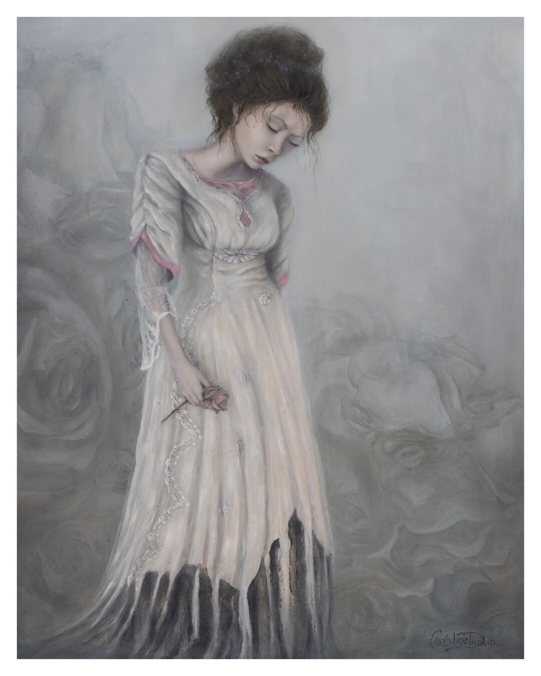 Mastering the Art of Faded Bloom Imagery in Canvas-Based Oil Works