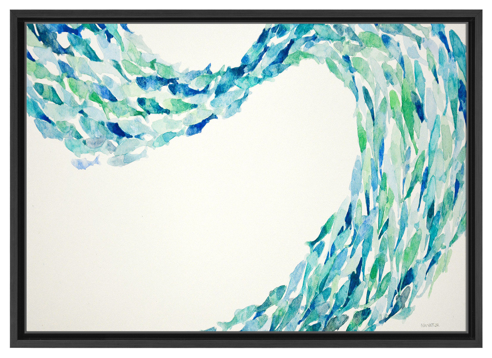 Flow Framed Canvas Wall Art By Norman Wyatt Jr., 16"X12" - Beach Style ... pertaining to Norman Wyatt Jr's Coastal Downpour A Canvas Artistic Techniques