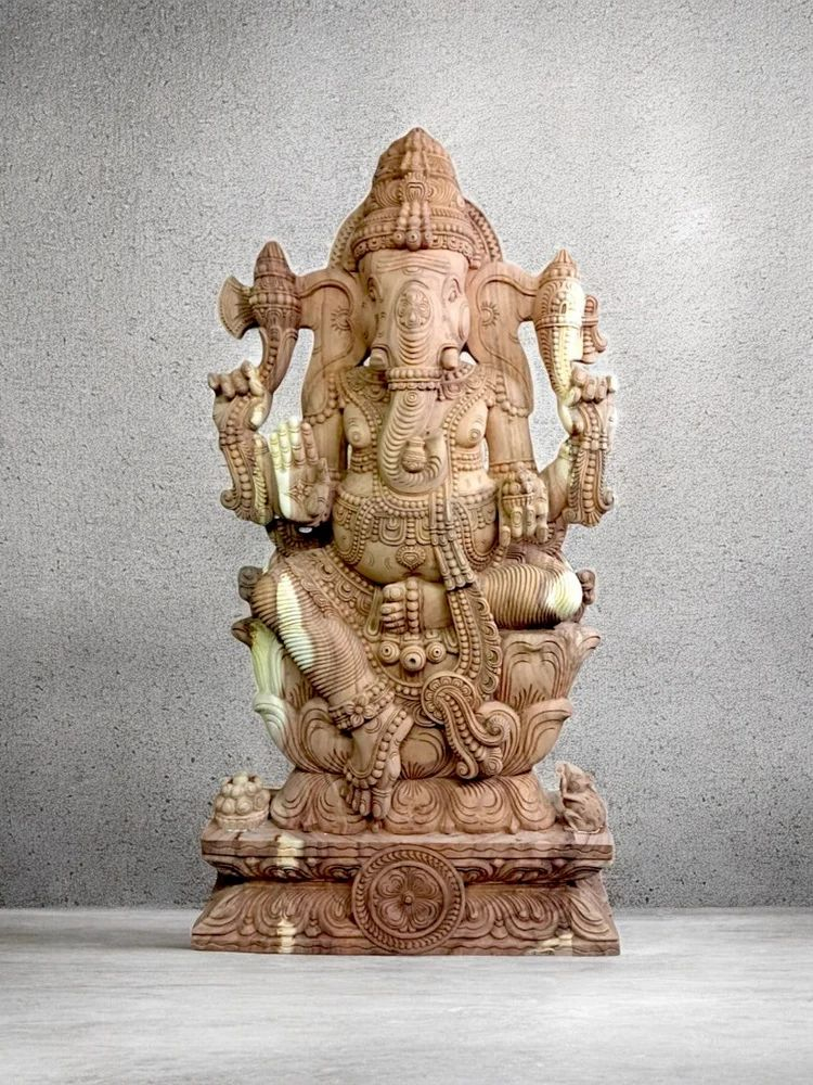 The Spiritual Meaning Embedded in White Wood Ganesha Carvings