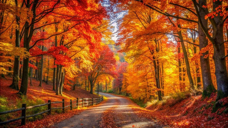 Golden Autumn Forest A Stunning Landscape Photography Showcase Of ... with "Path To Sunlight In Autumn Forest" Landscape Photo Wall Art, 4 Panels