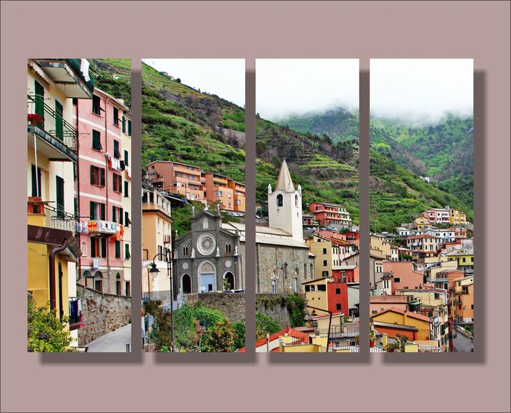 Exploring Italian Scenery Through Four Panel Landscape Art