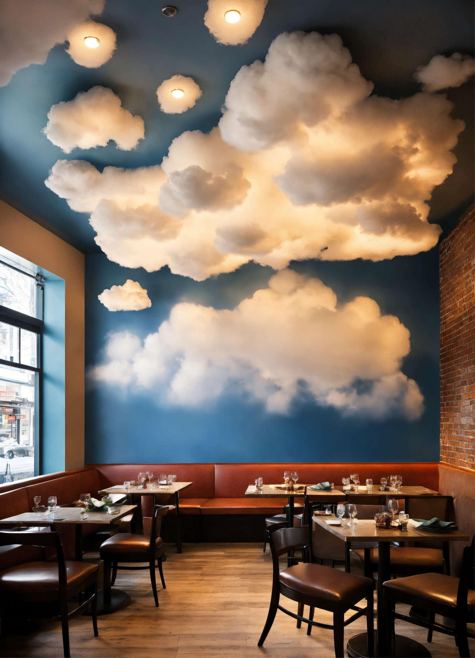 the therapeutic benefits of incorporating sky-themed wall art into interiors