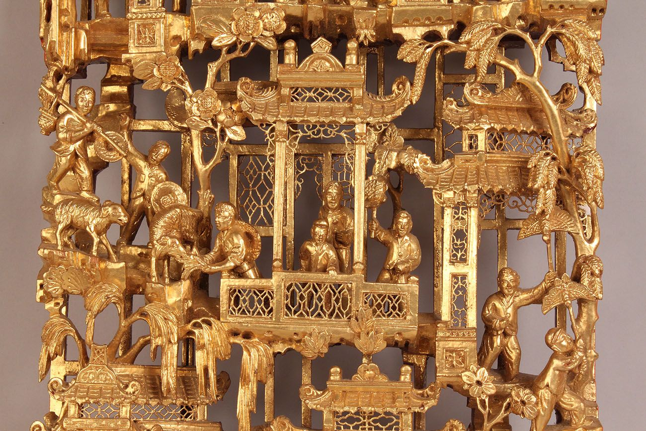 Exploring the Artistry of Traditional Asian Gold Wood Carving