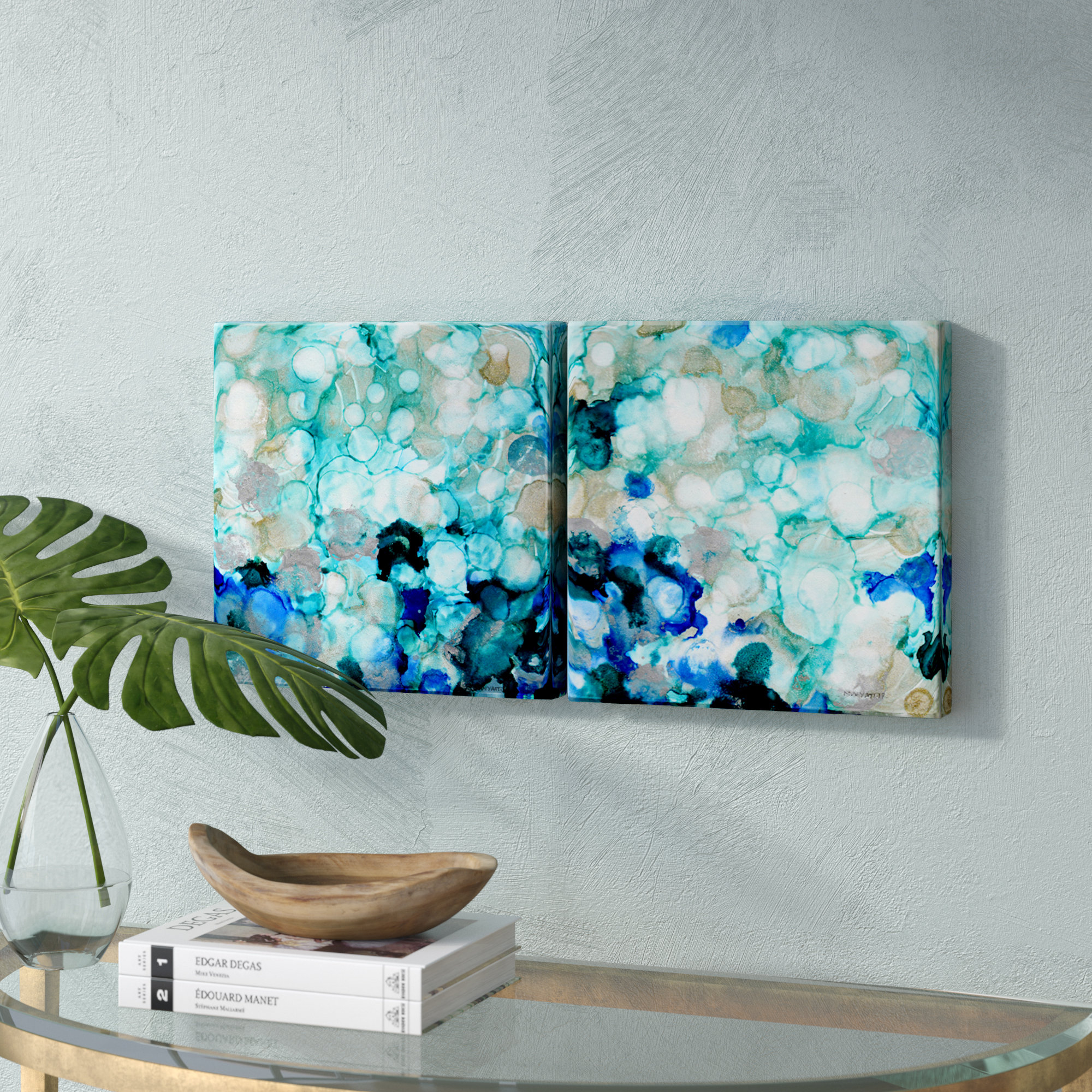 Exploring Norman Wyatt Jr’s creative process in his 2 piece canvas art collection