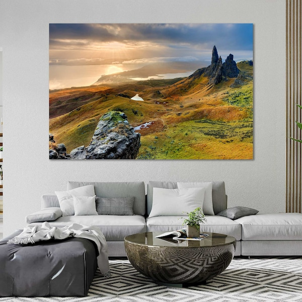Creating Visual Harmony with Multi-Panel Mountain Landscape Prints