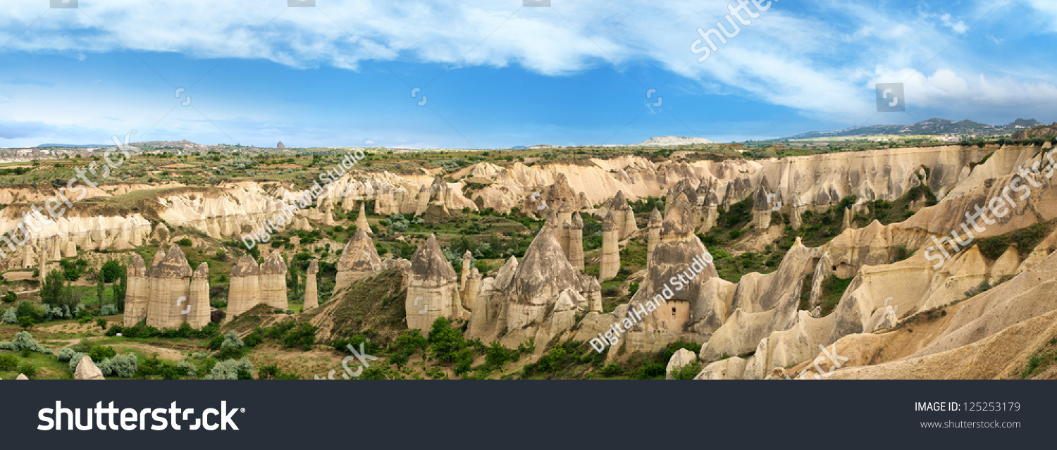 Exploring Cappadocia’s unique geological formations through panoramic landscape prints