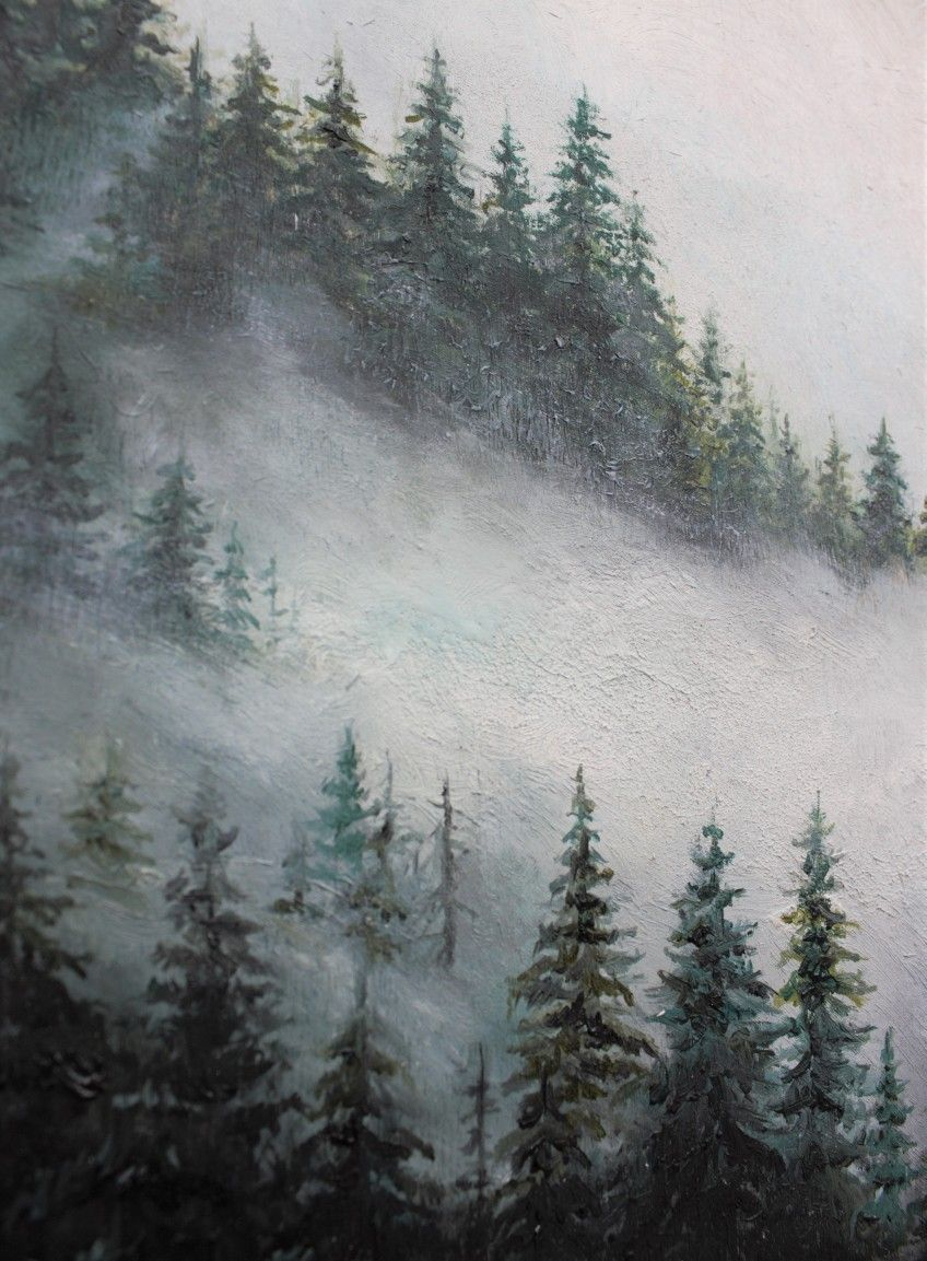 Pines Landscape Wall Art Oil Painting for The Technique and Craftsmanship of Creating Authentic White Forest Oil Paintings