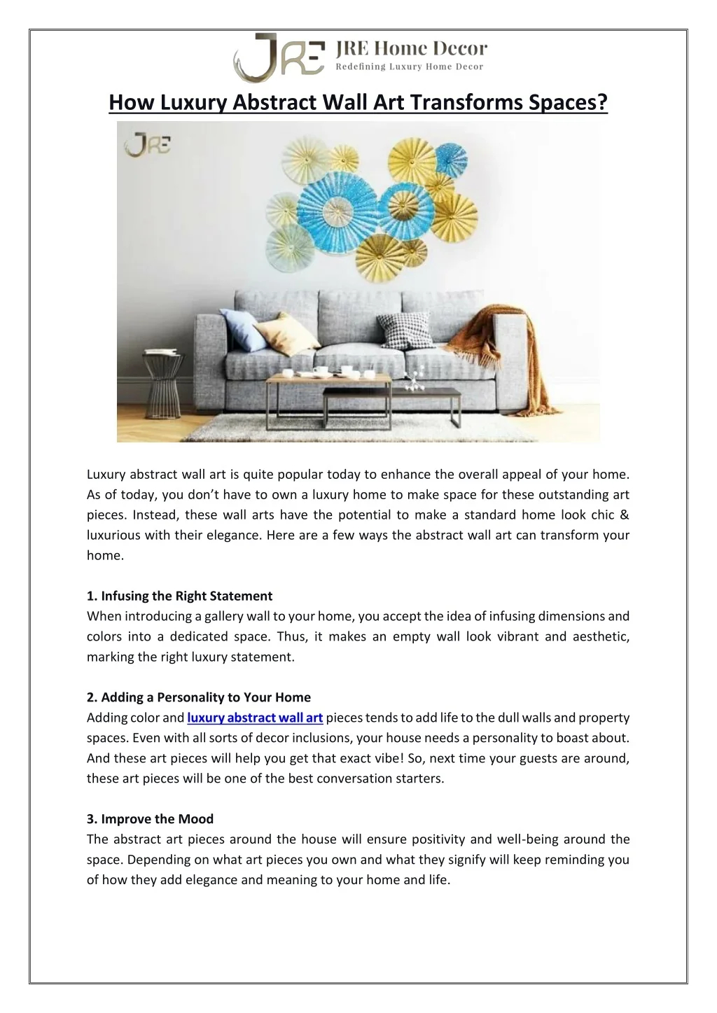 The Evolution of Abstract Wall Art Through Innovative Coating Techniques