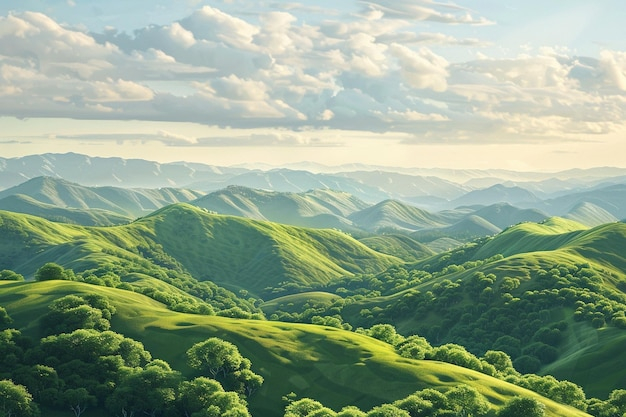 The Timeless Beauty of Rolling Hills in Artistic Expression