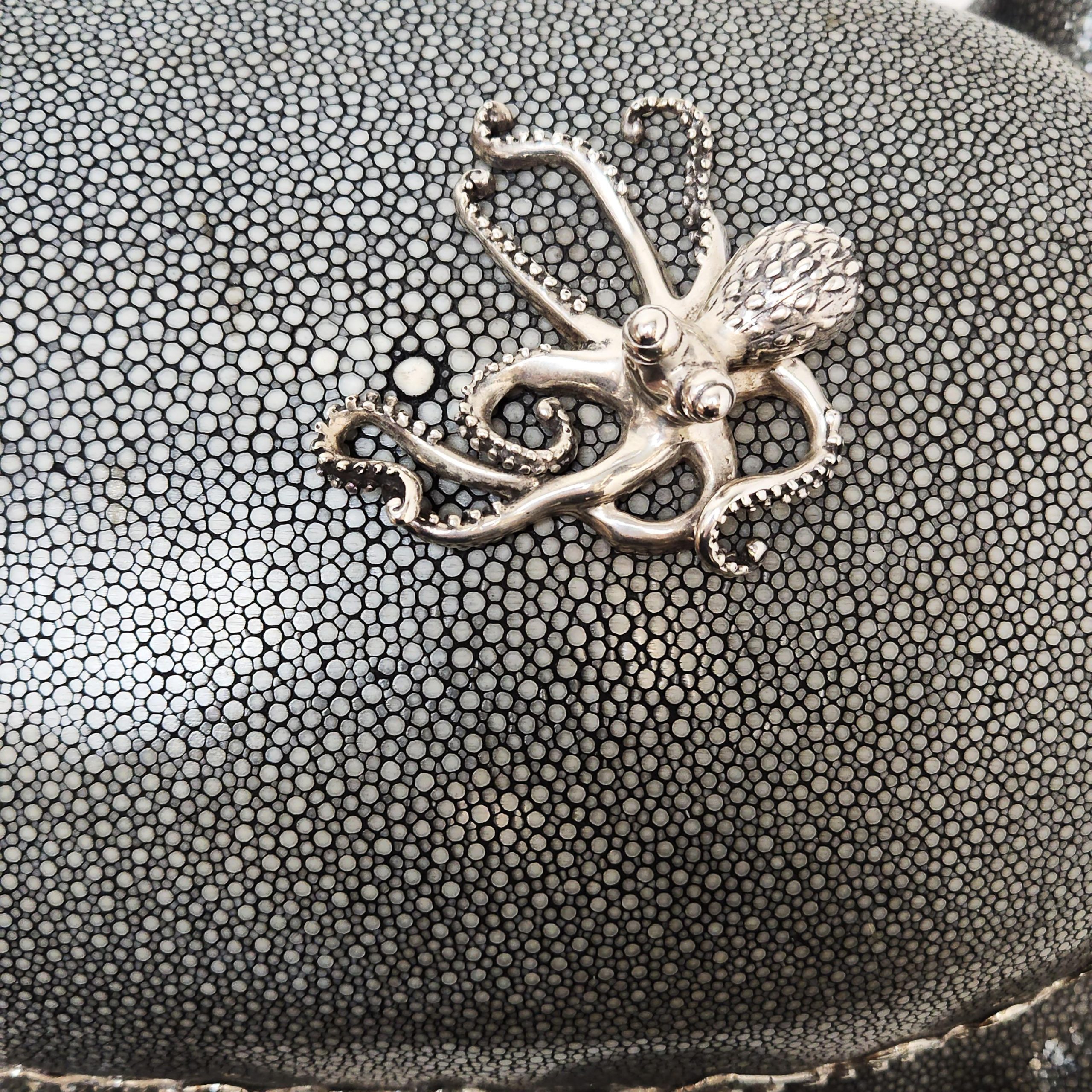 Exploring the Beauty of Silver Shagreen Wrapped Art