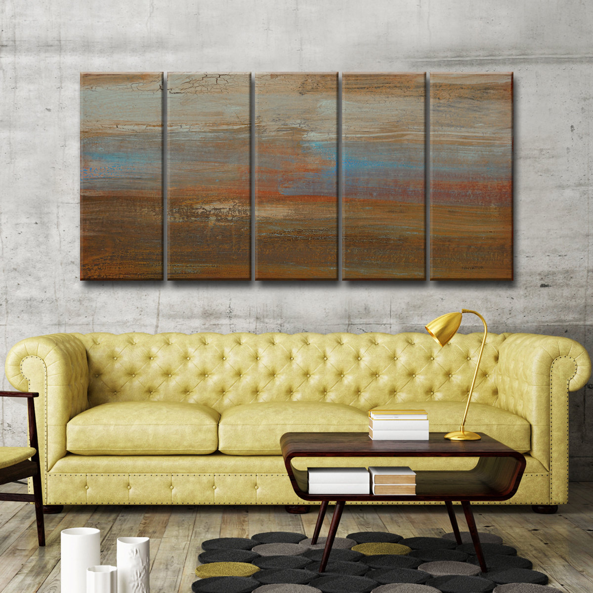Creating Visual Harmony with the Canyon Ranch Sunset Wall Art Set