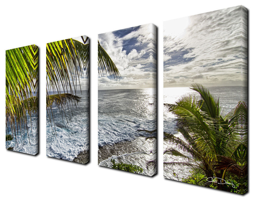 Exploring the Artistic Vision Behind Ready2hangart Chris Doherty Niue Palms Sunset Collection