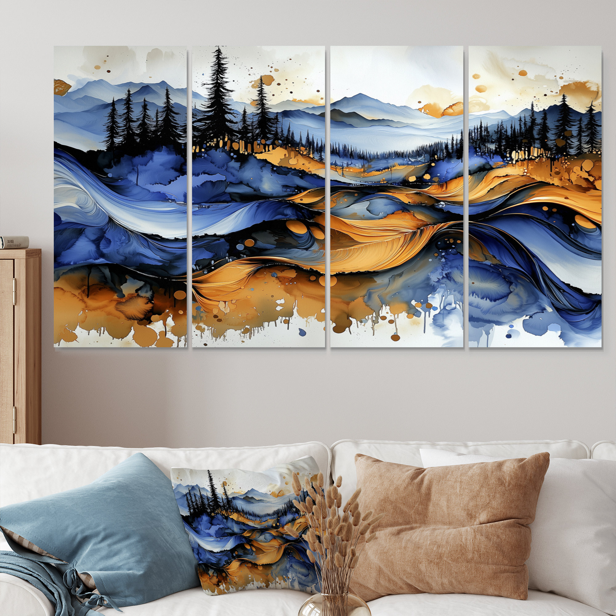 Artistic Expression Through Abstract Nature Wall Decor
