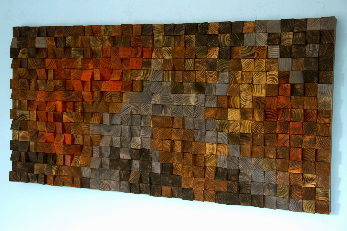 Rustic Wood Wall Art, Wood Wall Sculpture, Abstract Wood Art – Art Glamour regarding Chinese Rustic Rectangular Green " Art " Wood Decor Wall Plaque Ws3409S