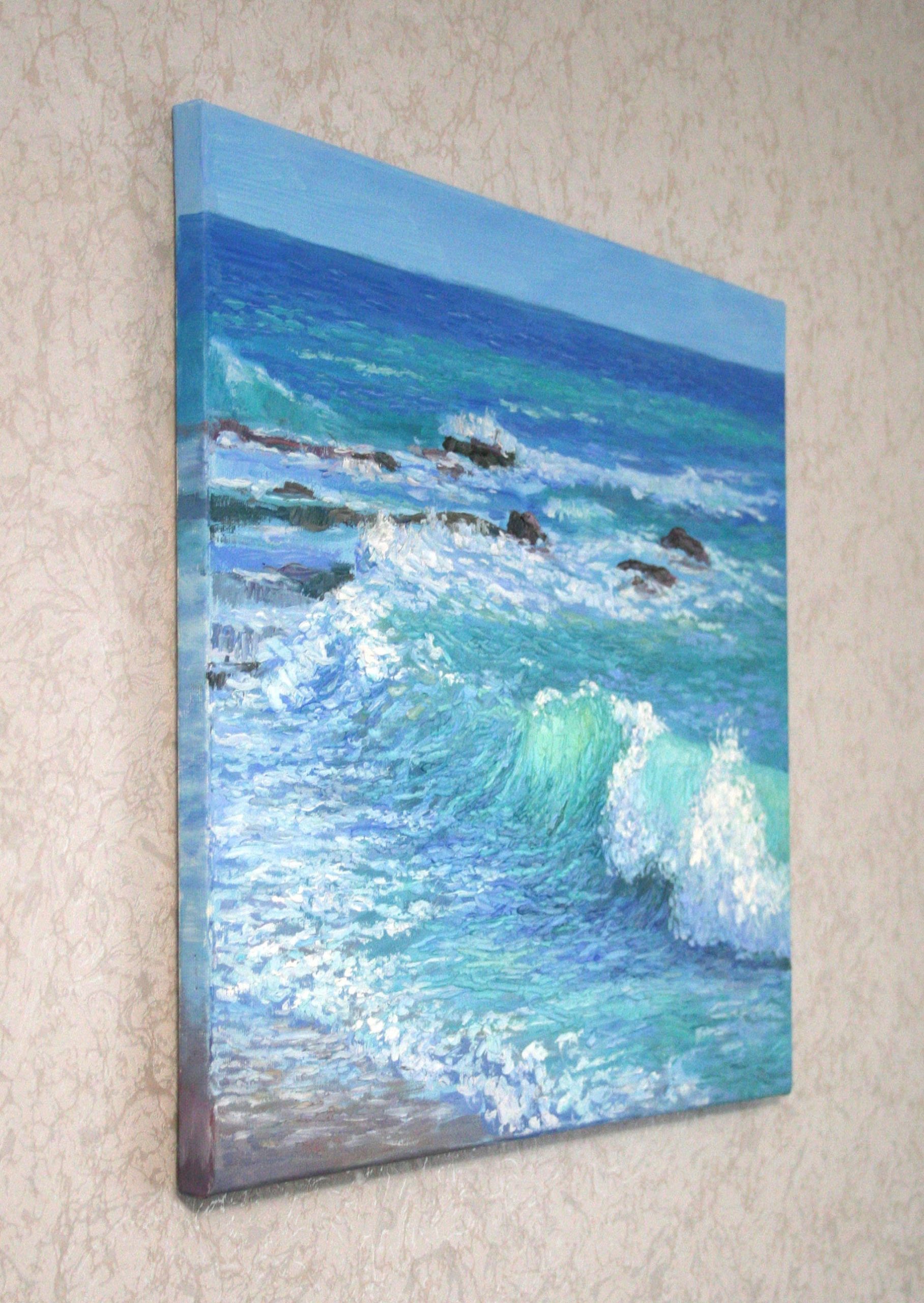 Creating Balance in Nature-Inspired Seascape Wall Art Through Color and Form