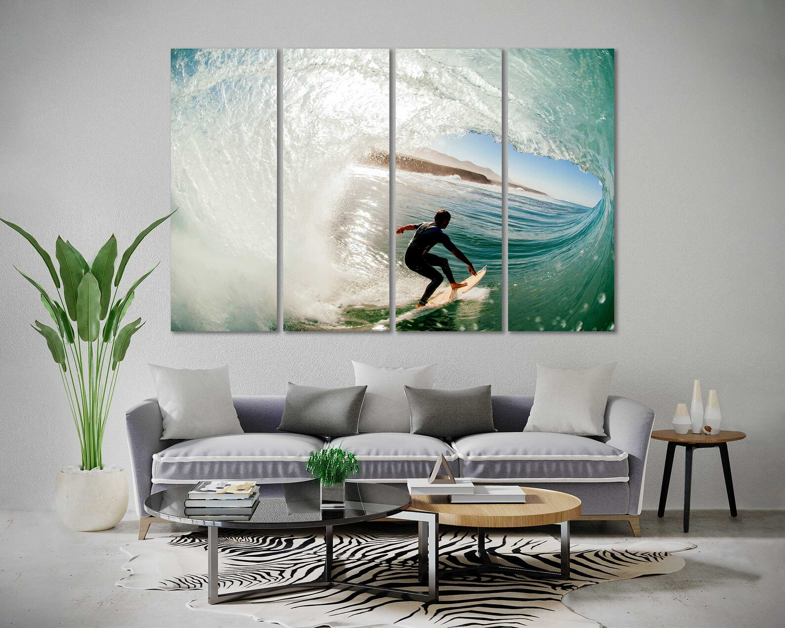 Appreciating Contemporary Canvas Art with Surf And Sound Theme