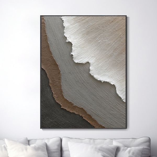 Textured Canvas Wall Art - Etsy with regard to How Textured Canvas Art Transforms Living Spaces with Minimalist Aesthetics