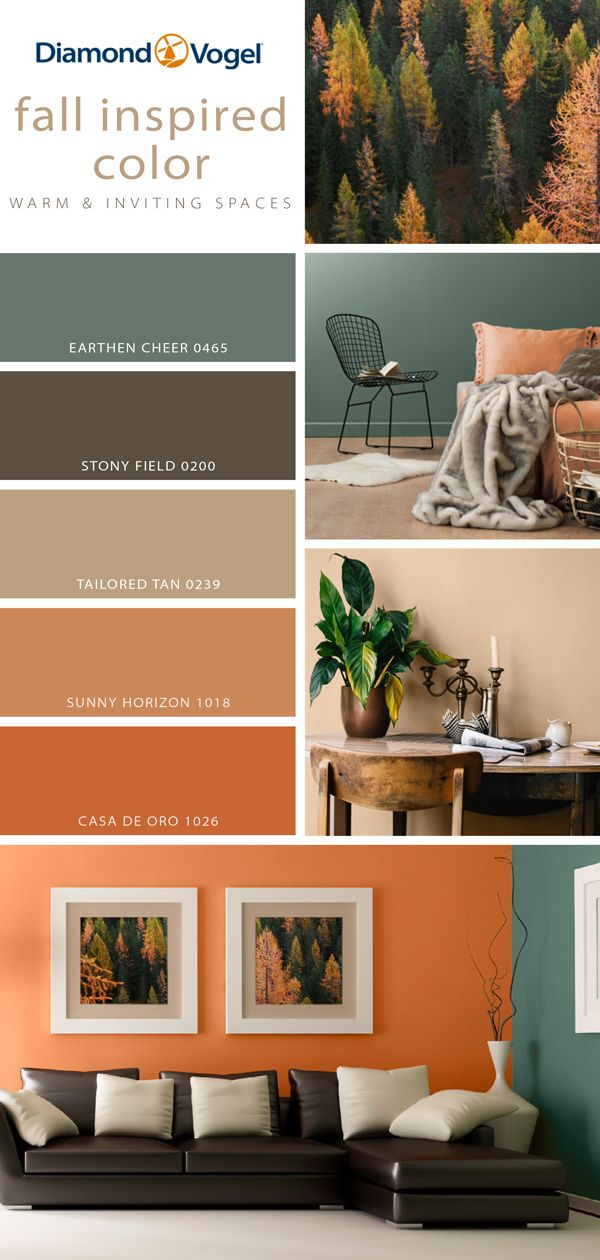 Warm &amp; Inviting Spaces: Fall Inspired Color Palette For Your Home Interior for The Psychology of Color in Fall Forest Photography for Home Decor