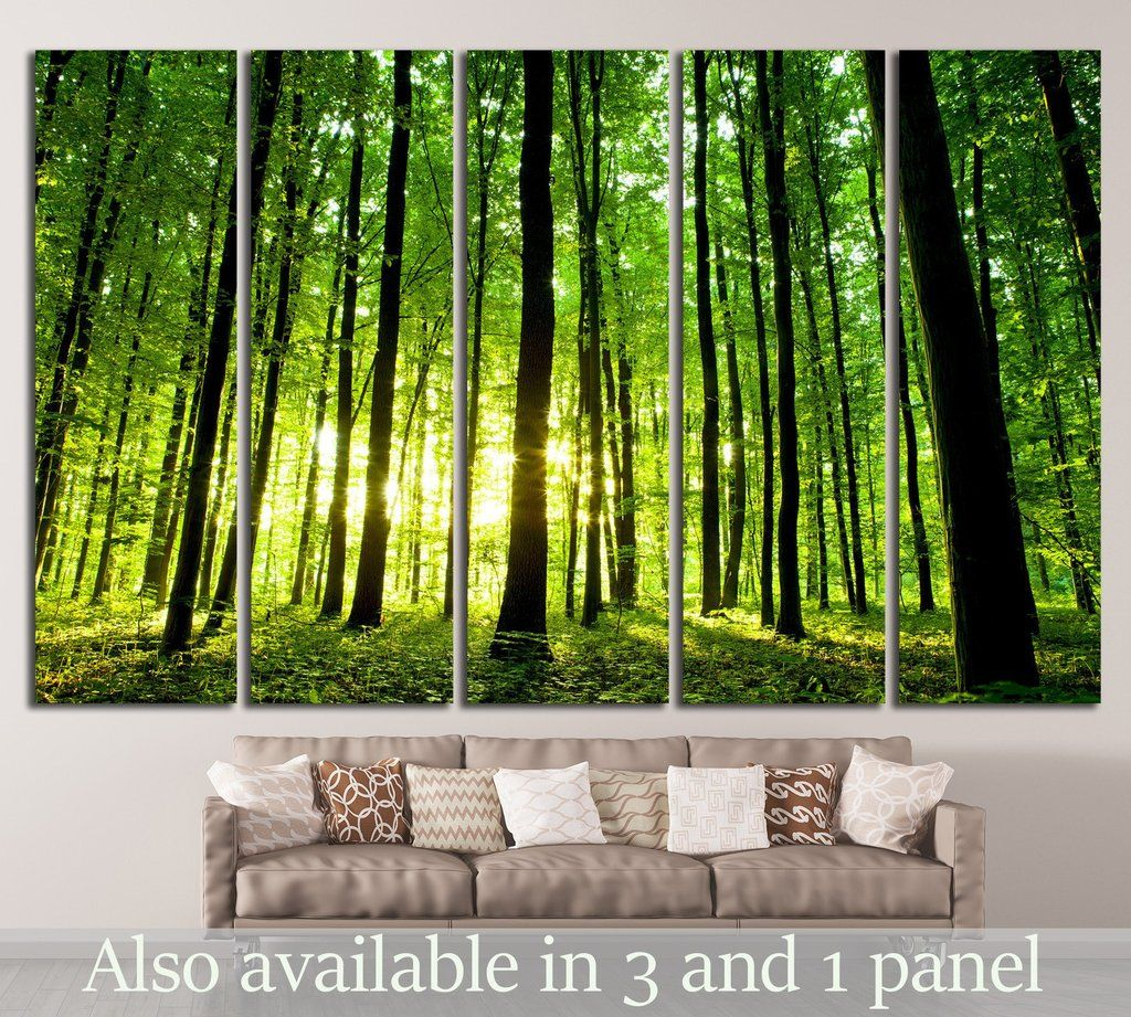 How Canvas Art Sets Like Woodland Retreat Transform Interior Spaces